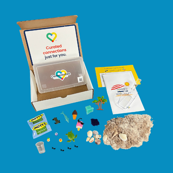 connectivities_'s tweet photo. Obsessed with the summer sensory kit? Yes, yes we are 🤩

Includes:
☀️ guided journal to mindfully engage the 5 senses
☀️ reusable checklist of tasks to use all 5 senses
☀️ all the materials you need to have a summer sensory experience

#connectivities #dementia #alzheimers #alz https://t.co/f2at1pJPup