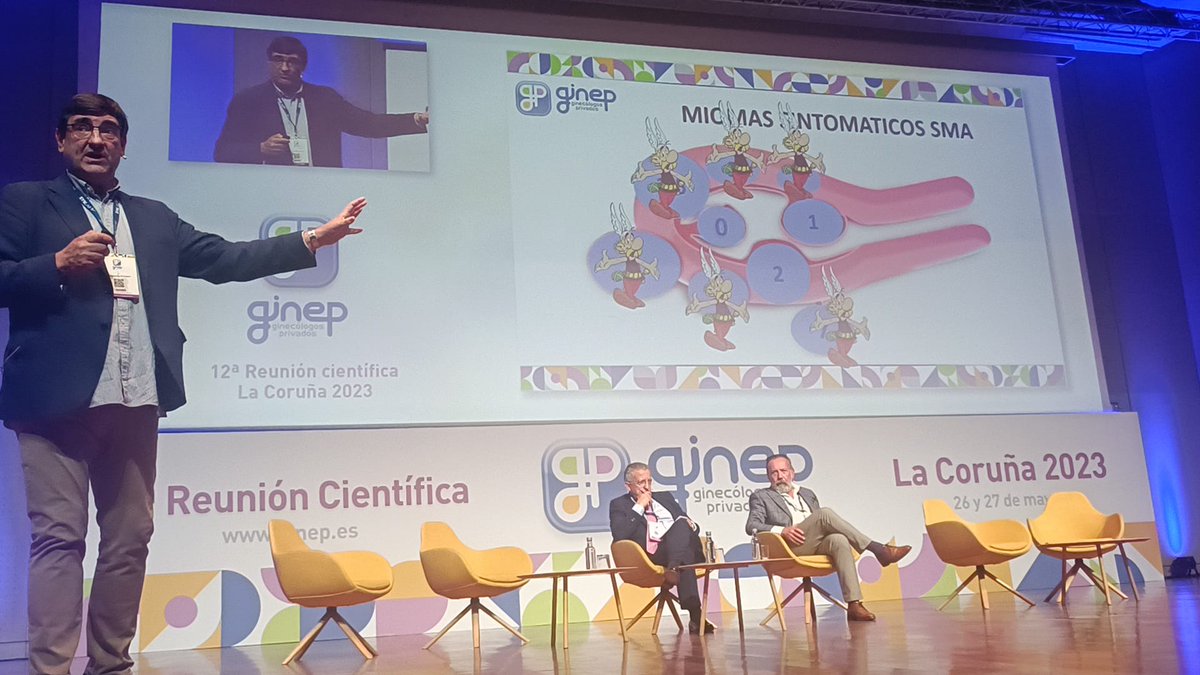 Hoy en <a href="/ReunionGINEP/">GINEP</a> hemos hablado del tratamiento del sangrado menstrual abundante producido por #miomas.
Mi conclusión: menos es más. Valorar siempre todas las posibilidades de tratamiento y personalizar en cada caso.
Gracias por la invitación y por la acogida.