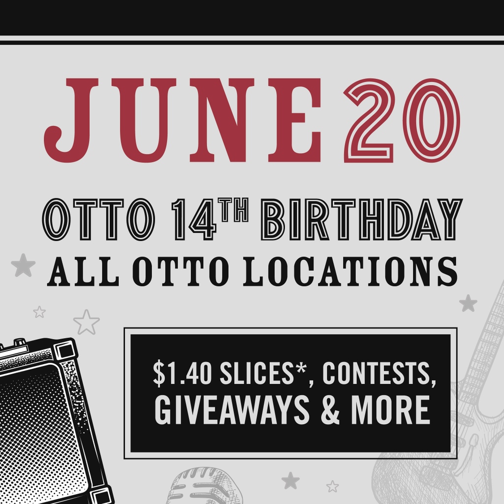 ottoportland's tweet image. Let's celebrate in style as we begin the OTTO Birthday Celebrations! Join us in honoring 14 amazing years of serving you delicious pizzas. Come together, feel the love, enjoy the music, and embrace the pure joy that OTTO brings! 🎉🍕

#OTTOBirthdayFiesta #Bostonfoodies #Pizza