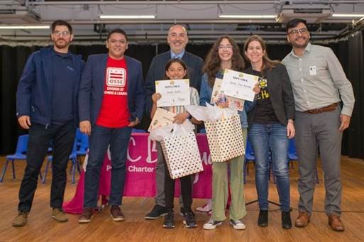 26 DC public and public charter school students recently participated in the DC Spanish Spelling Bee. Annika from <a href="/oysteradams/">Oyster Adams School</a> &amp; Violeta from <a href="/DCBilingual/">DC Bilingual PCS</a> are invited to participate in the National Spanish Spelling Bee Competition in June in El Paso, Texas. Congratulations! 💙