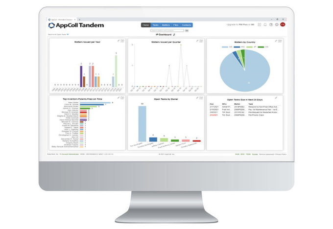 Shadow Docketing Made Easy
An AppColl® Tandem account is a no-cost, secure way to provide corporate clients access to their own #intellectualproperty portfolio information.

#patents #trademarks #docketing #corporations