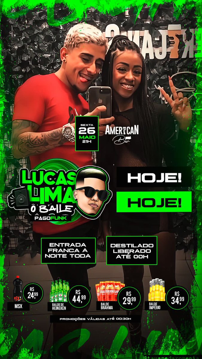 CafeeWLopes's tweet photo. Hoje tem BAILE 🔥 https://t.co/k336quRoWo