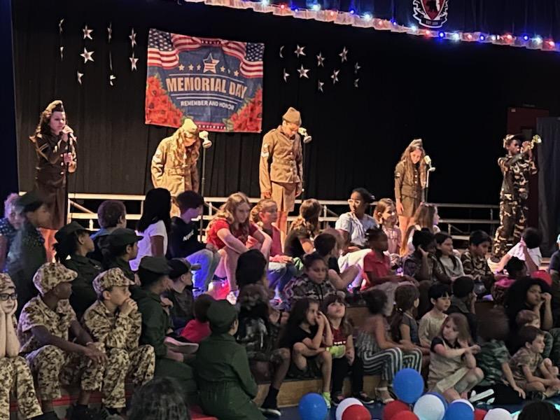 IRA Extended day program celebrating all the veterans.  Memorial Day Presentation. Great Job !
