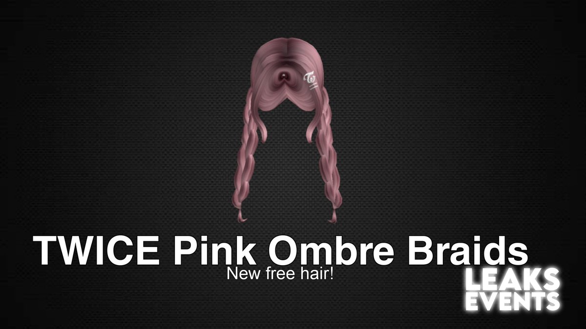 How to get the TWICE Pink Ombre Braids in Roblox Twice Square?