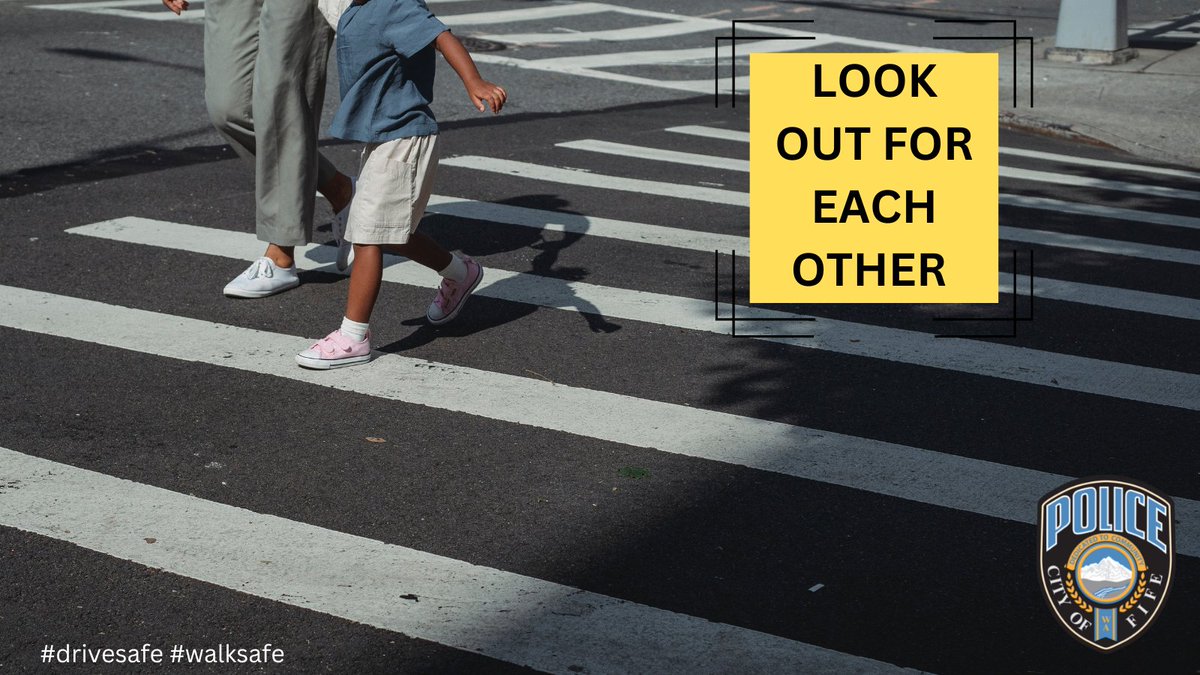 FYI Friday…Vehicles & Bicycles must yield to pedestrians on sidewalks and in crosswalks. Pedestrians should use marked crosswalks and signalized intersections when available. Look and then look again before crossing the street or turning in a vehicle. #drivesafe #walksafe