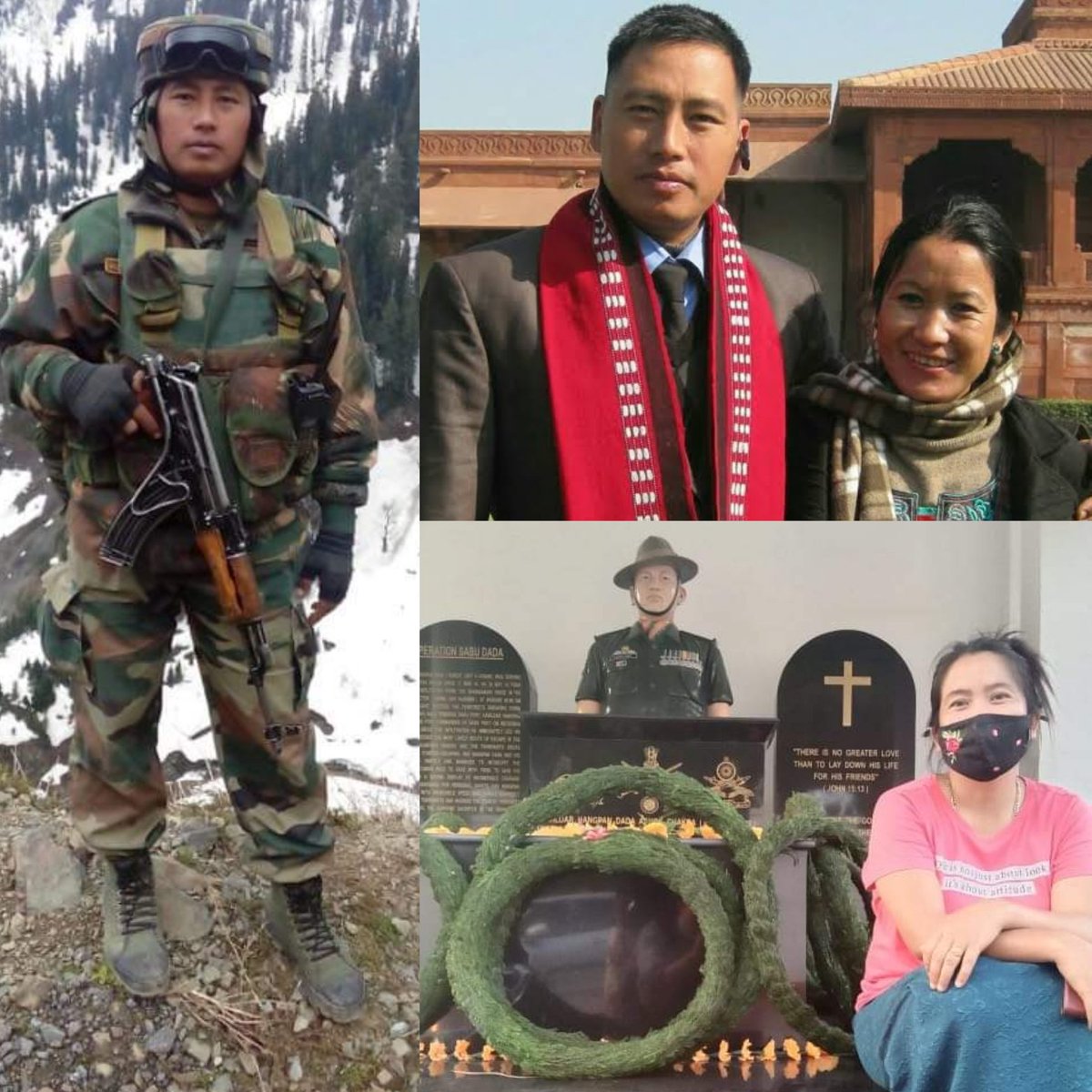 To safeguard us

HAVILDAR HANGPAN DADA
Ashok Chakra 
35 RR 4 ASSAM 3 PARA #IndianArmy 

left behind his wife Chasen and two kids.
Seven years ago BHARAT as a nation gets a HERO but the family lost its everything.

#FreedomisnotFree few pay #CostofWar.