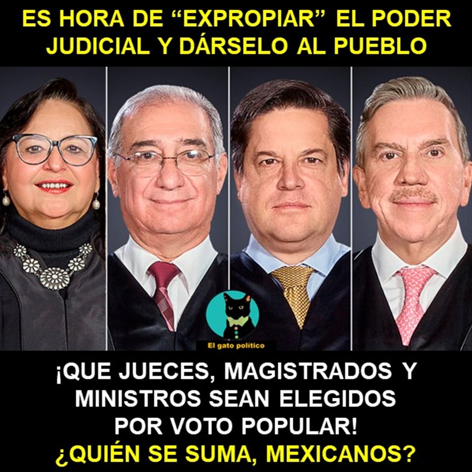 elgatopolitico_'s tweet photo. #QuiénSeSuma 🇲🇽🥁🥁👏👏
#NormaPiña #SCJN https://t.co/n2k6BFzYPE