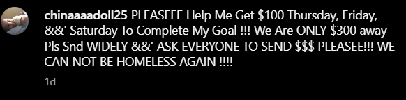 scodalion's tweet photo. 🚨Time-sensitive need!

Disabled Black mother of 3 in need of support to afford essentials (food, meds,...) and weekly room fee - due tomorrow night!

Pls help their goal for shelter get cleared quickly!

CA/PP: chinaaaadoll23
VM: Chey-yelle

#MutualAidRequest https://t.co/3tb5Pt6MZd