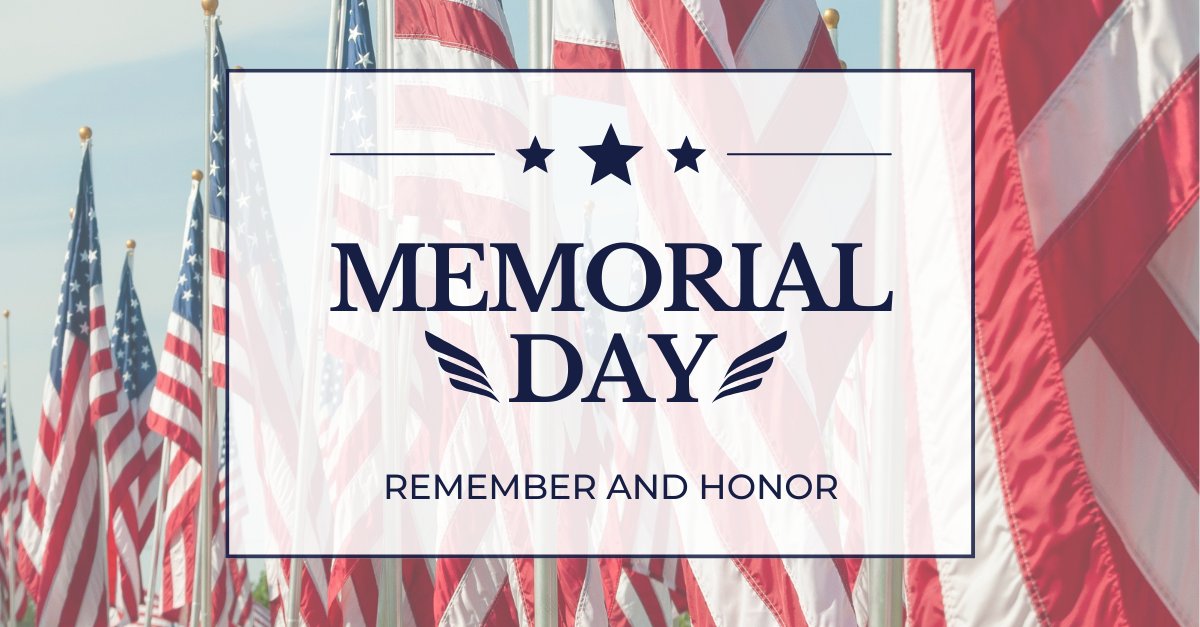 Dytran_'s tweet photo. 🦅 We express our sincere gratitude and reverence to the courageous military personnel who have sacrificed their lives for our freedom. In observance of Memorial Day, we will be closed on Monday, May 29, and resume operations on Tuesday, May 30. Have a wonderful holiday weekend! https://t.co/YE6N9tfaYE