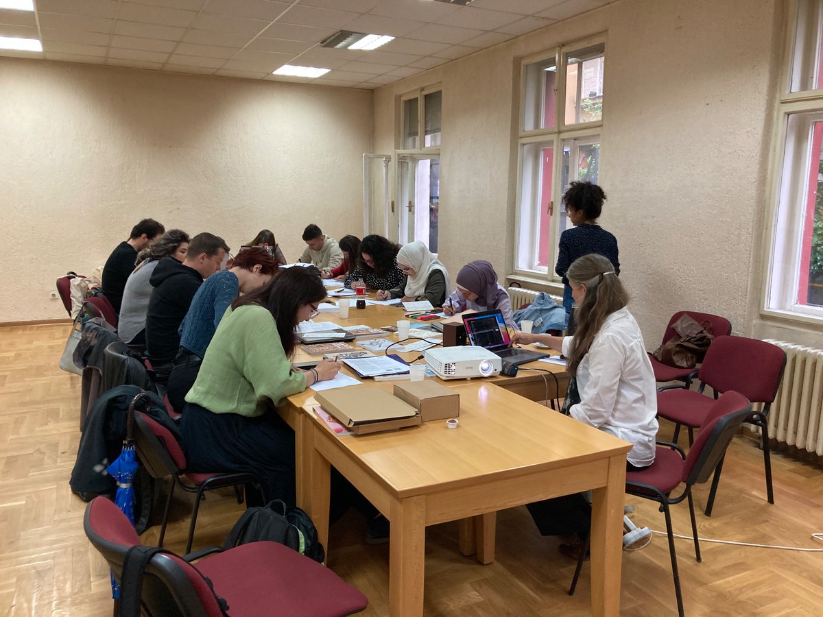 _James_Riding's tweet photo. So happy with the first day of map and flag making! Thanks to the @PCRCBiH for bringing this engaged and critical group together! The ‘Subjective Atlas of Bosnia and Herzegovina’ 🇧🇦 is  becoming a real thing! https://t.co/hEnVtnIJY1