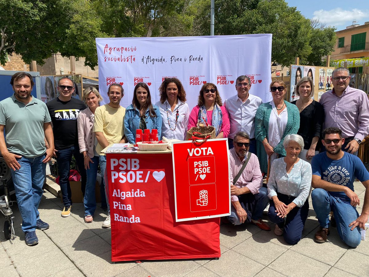 🔴 Avui hem estat amb els companys del <a href="/psoellucmajor/">PSIB PSOE LLUCMAJOR</a> i <a href="/Algaidapsib/">Socialistes Algaida</a> 

📌  Afrontam el darrer dia de campanya amb il·lusió i ganes.

📩 El #28M vota <a href="/psibpsoe/">PSIB-PSOE</a> 

#PerTuPerMallorca #VotaPSIBPSOE