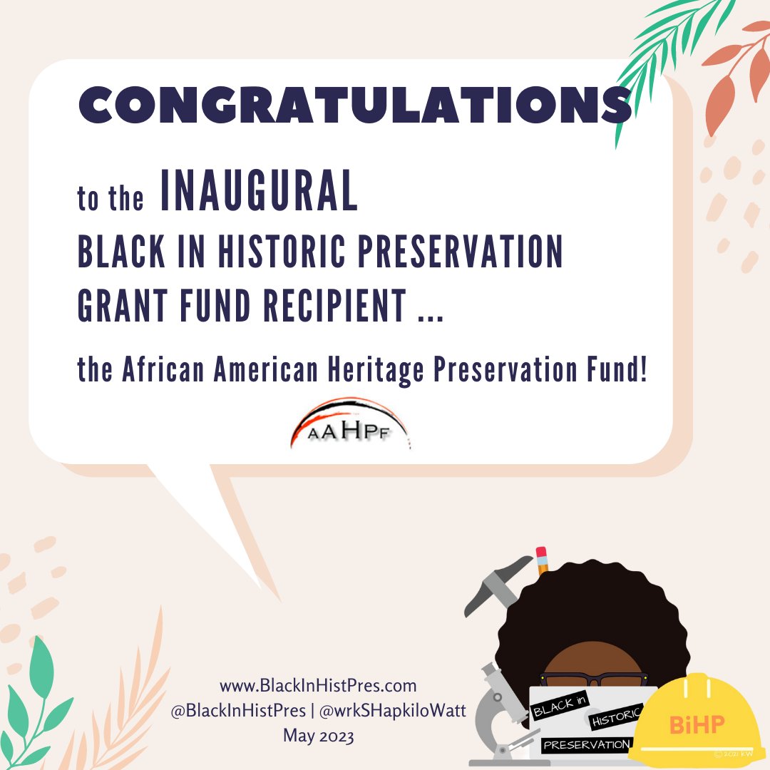 Black in Historic Preservation tweet media