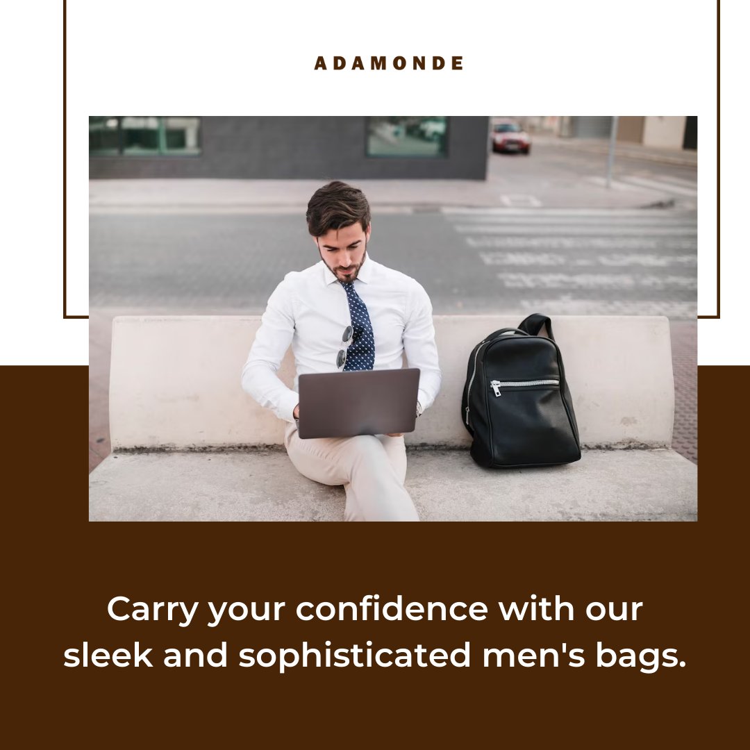 Our men's bags are designed to complement your style and enhance your confidence.

Explore now: bit.ly/41plhab

#leatherbags #leatherbagshop #leatherhandbags #bagsleather #handmadeleatherbag #leatheraccessories #luxurybags #luxuryaccessories #bagsofinstagram