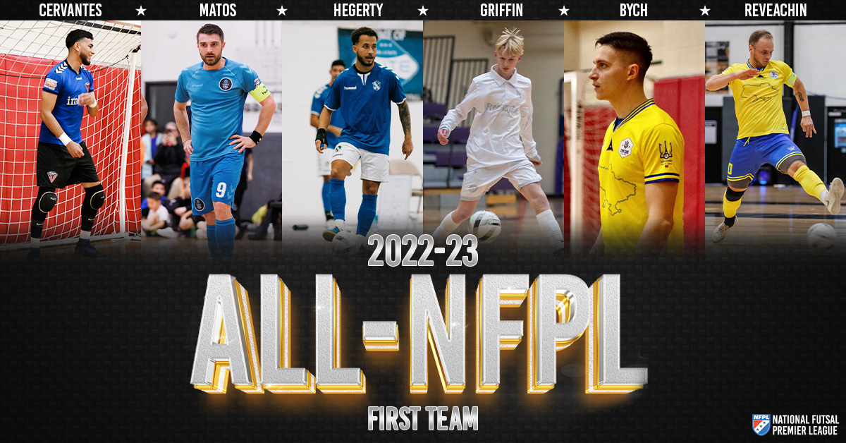 NFPLFutsal's tweet image. ⭐ ALL-NFPL MEN'S FIRST TEAM ⭐
 - Cervantes @GrandRapidsOle 
 - Matos @ColumbusFutsal 
 - Hegerty @GingaFS 
 - Price @JoyAthletic 
 - Bych @FCTryzub 
 - Reveachin @FCTryzub