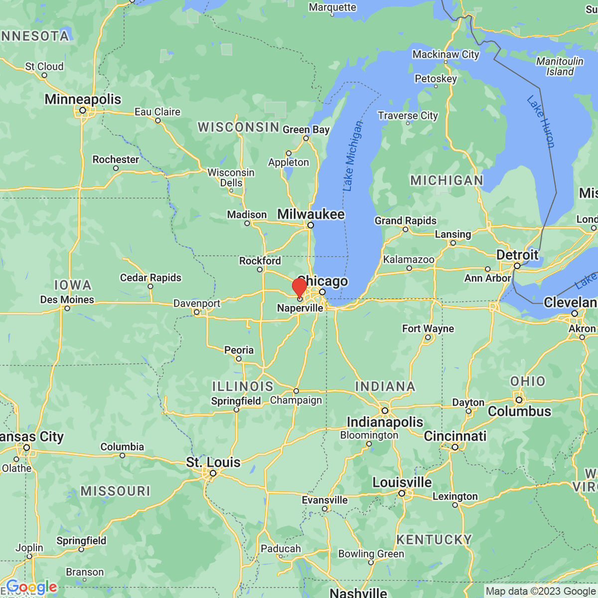 New town every hour on Twitter "Naperville, Illinois Population