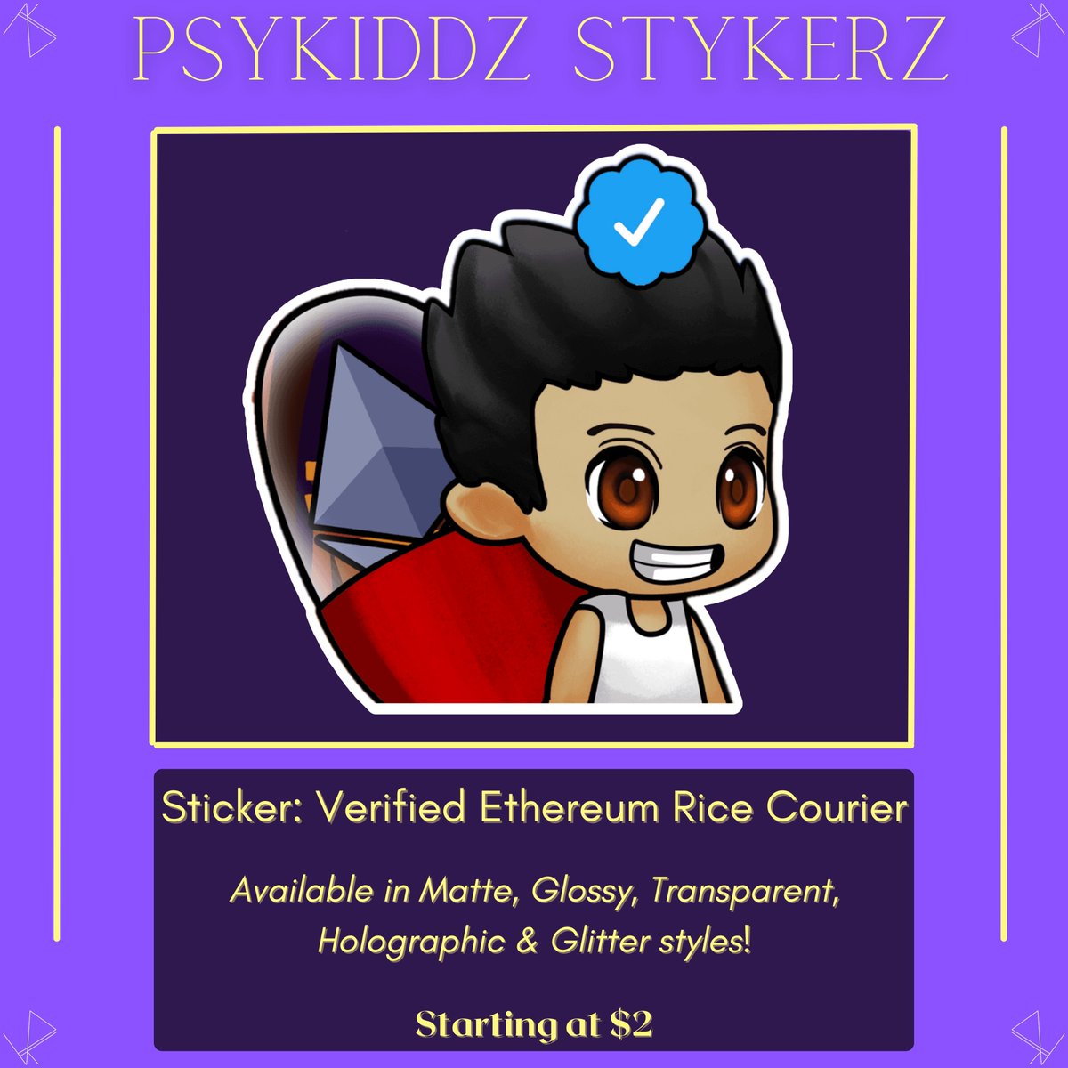 Add some style to Your laptop, tray, mirror, and more - Get your stickers from PsyKidd today!

Starting at only $2!

🛍️ Shop at: Stykerz.PsyKiddVentures.com
_________________

Designs by:
<a href="/CrazyBearsNFT/">CrazyBears</a> 
<a href="/SkurpyTown/">Skurpy Town</a> 
<a href="/DuckSeasonNFT/">Duck Season | Mutated Ducks Mint it's Live! ☢️🦆</a> 
@ricecountnft