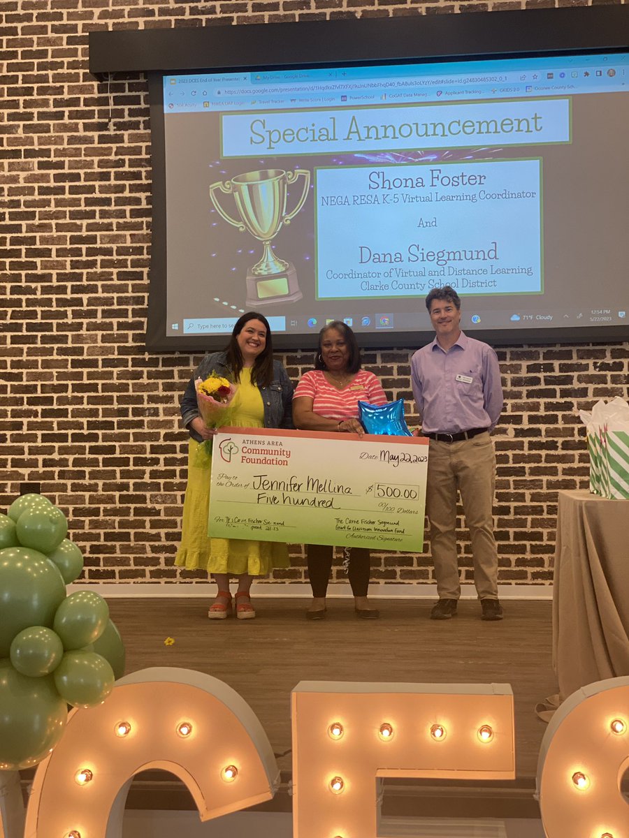 negaresa's tweet photo. We are thrilled to announce the first winner of the Carrie Fischer Siegmund Grant for Classroom Innovation: Jennifer Melina, Dove Creek Elem School. We can't wait to see her project bloom! https://t.co/QYS49teVjm
