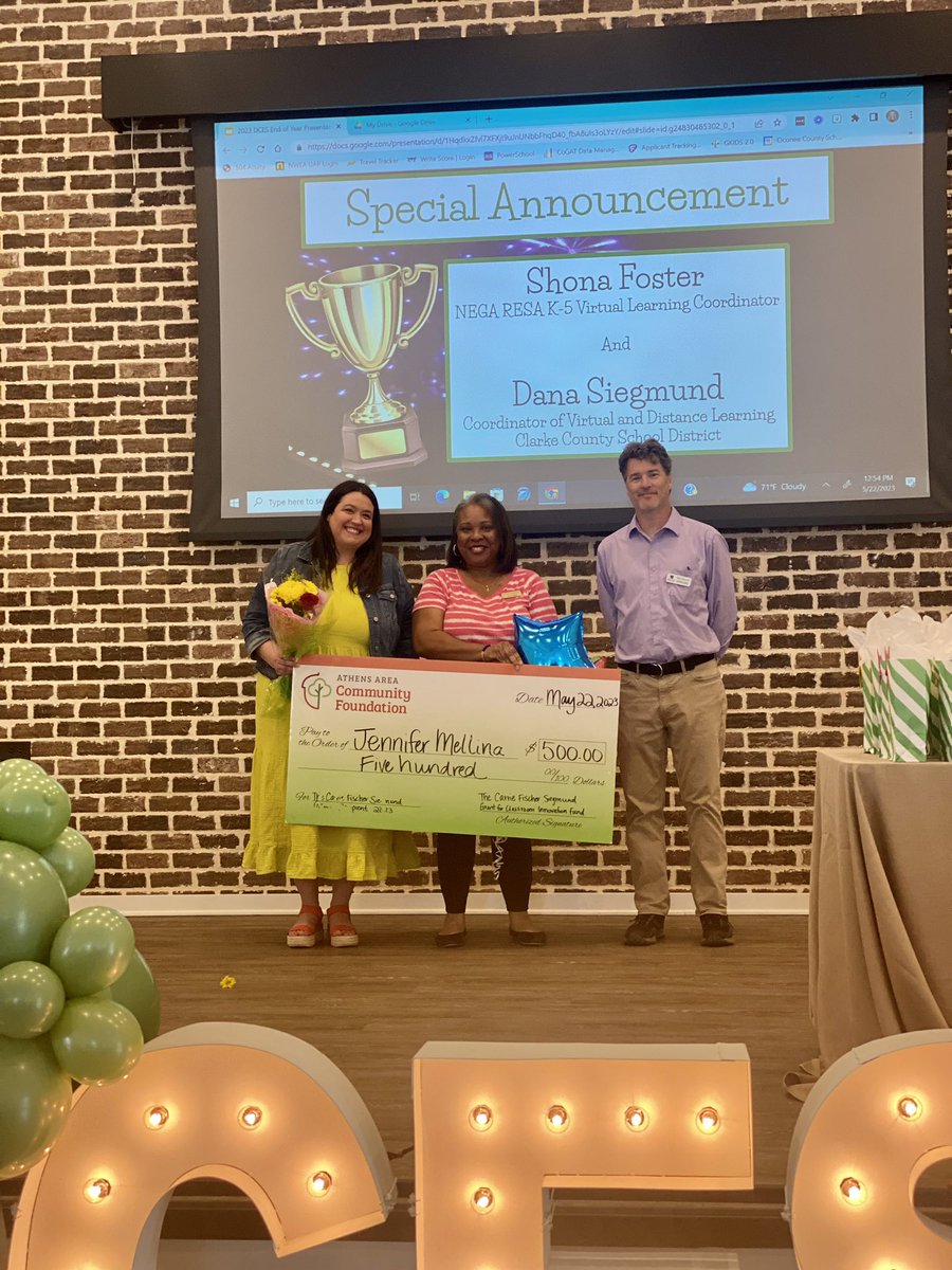 negaresa's tweet photo. We are thrilled to announce the first winner of the Carrie Fischer Siegmund Grant for Classroom Innovation: Jennifer Melina, Dove Creek Elem School. We can't wait to see her project bloom! https://t.co/QYS49teVjm