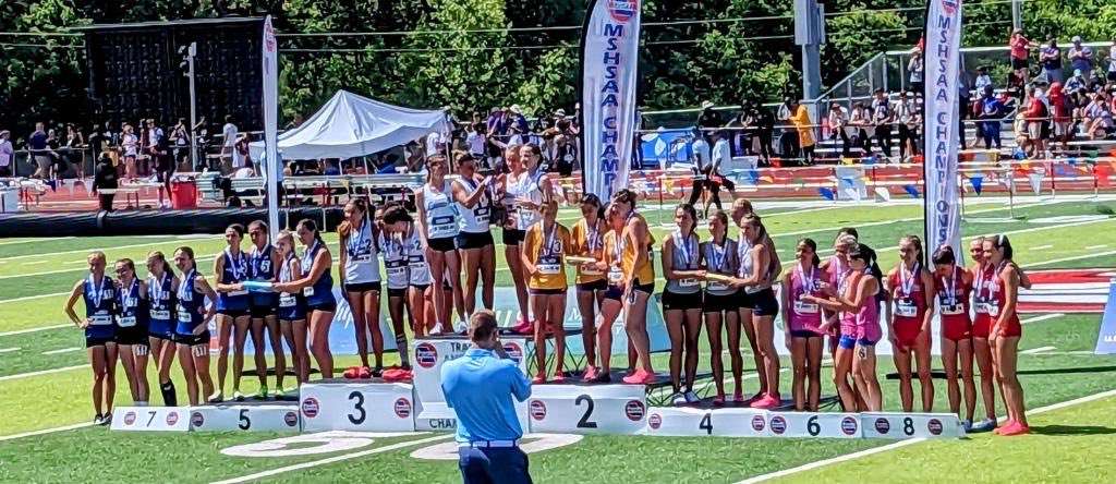 Girls 4x800 place 4th at state!  This marks the 12th time in the last 14 state meets Titans have been in the top 4 in the 4x800 in the big class at the Missouri state championships! ⁦@MoMileSplit⁩ ⁦<a href="/LSWestAD/">LSW Titans Activities</a>⁩