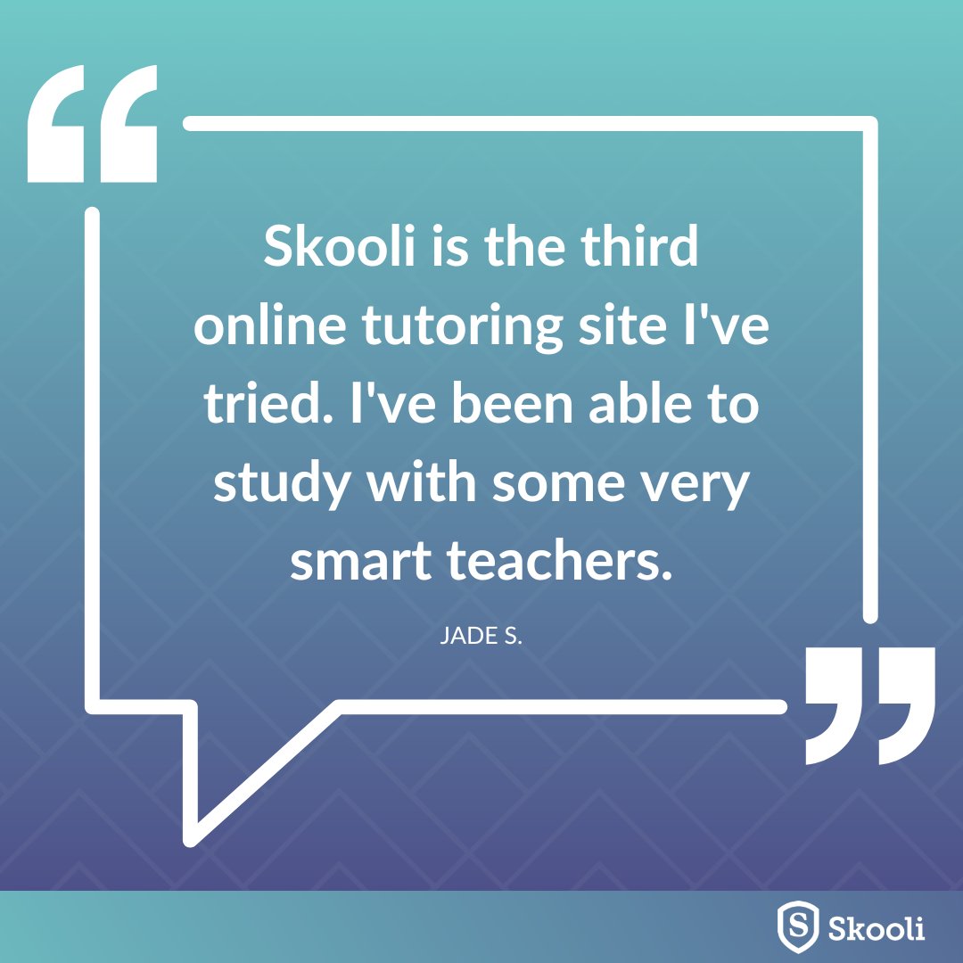 We're so glad our 1:1 virtual tutoring has made a difference for students like Jade #homeworkhelp #virtualtutoring #skooli