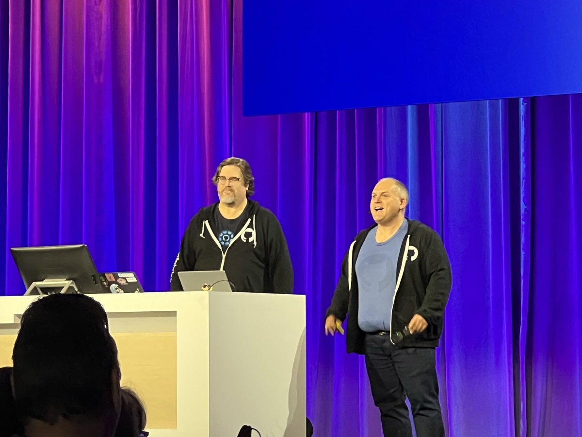 tim myers (@denvercoder) on Twitter photo <a href="/martinwoodward/">Martin Woodward</a> and <a href="/brianrandell/">Brian A. Randell</a> are both hilarious on stage and made the presentation SO much fun. <a href="/martinwoodward/">Martin Woodward</a> and <a href="/brianrandell/">Brian A. Randell</a> are both hilarious on stage and made the presentation SO much fun.