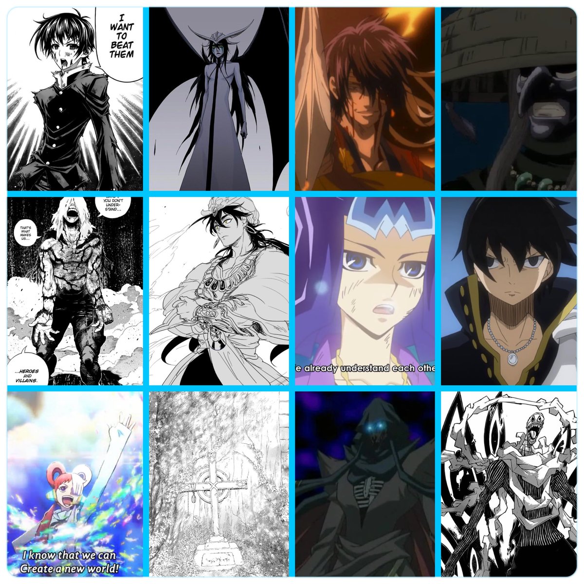 Besides Leader from Usogui since he’s just built insanity differently all 12 of these Shonen antagonist are better than any seinen antagonists I’ve seen.