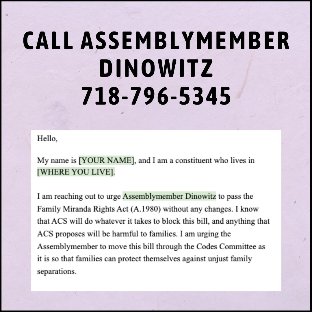 NYCLU's tweet photo. URGENT: ACS is trying to gut the Family Miranda Rights Act at the eleventh hour.

Don't let them. Take action now: https://t.co/X3wI7V6L9V