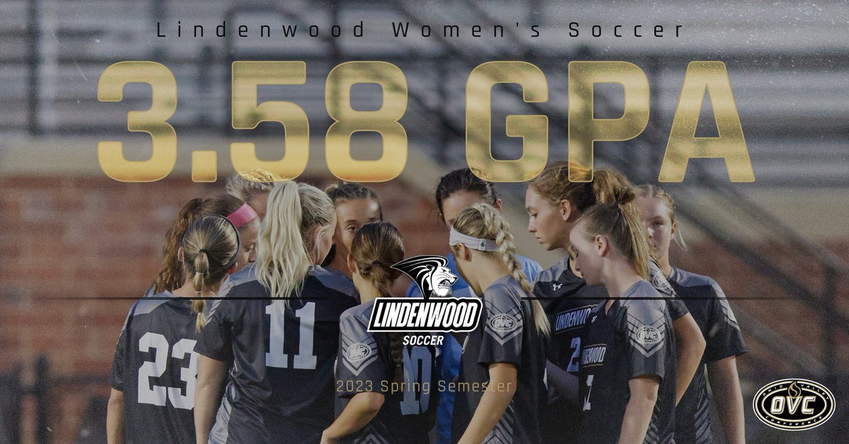 LindenwoodWSOC's tweet photo. 3.58 TEAM GPA๐จโผ๏ธ Gettin' it done this spring... #SmartLions https://t.co/i09KCOkAXq