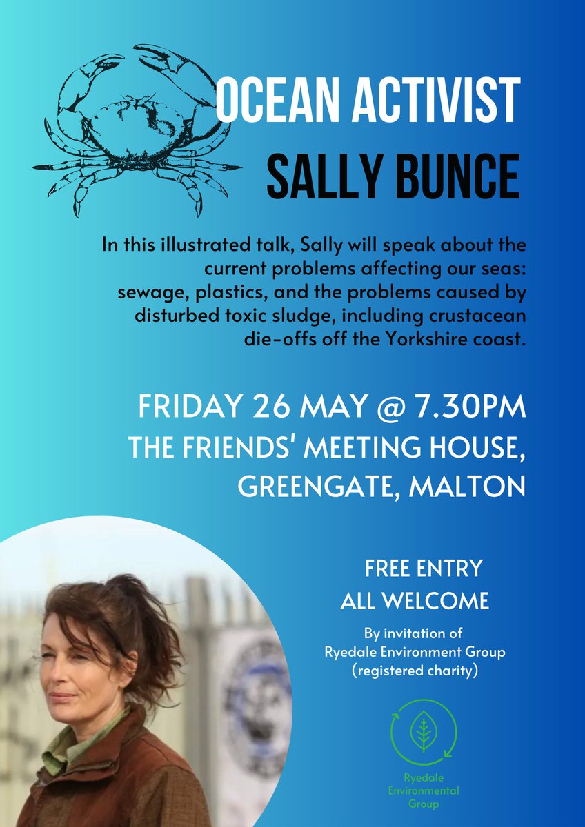 Looking forward to introducing @bunce_sally tonight at her talk for  <a href="/GroupRyedale/">Ryedale Environment Group</a> in Malton (Friends Meeting House) - it's going to be fascinating, if fury-inducing...