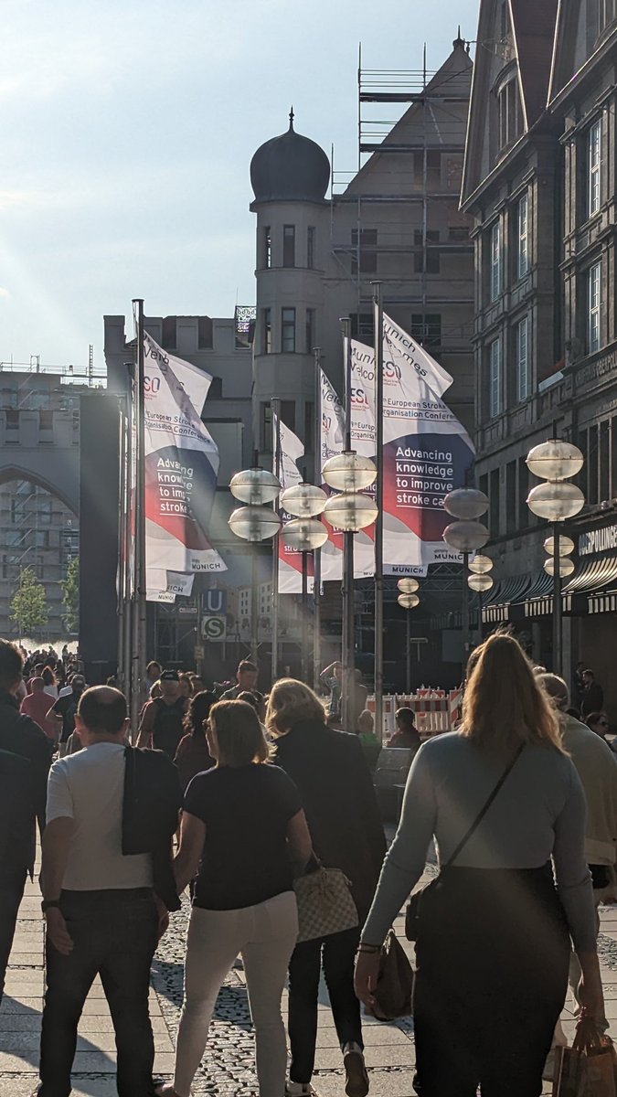 Nice flags in the centre of Munich. Thanks for a fun #ESOC23 !