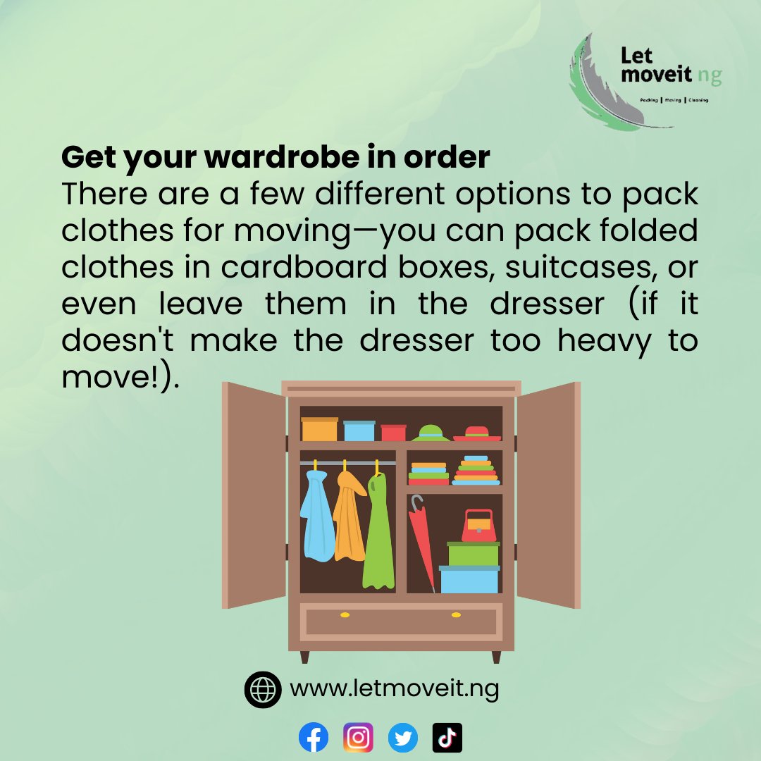Moving is stressful, but packing doesn't have
to be. Here's how to pack for a move like a pro!

#Letmoveitng #abujarealestateagent #abujarealestates
#abujarealtors #abujarealestate #abuja
#Houserental #movingtrucks #relocations
#relocationtips #houseinabuja #relocation