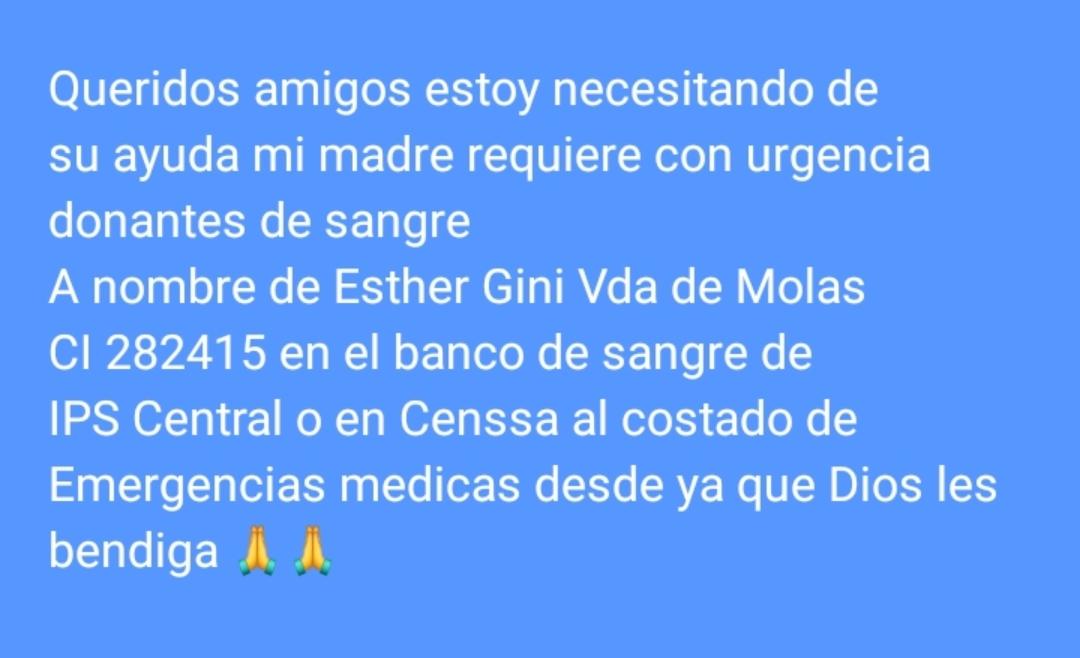 augusgini's tweet photo. Si pueden darle Rt porfa. Es para una tía. https://t.co/FgbGw4fg00