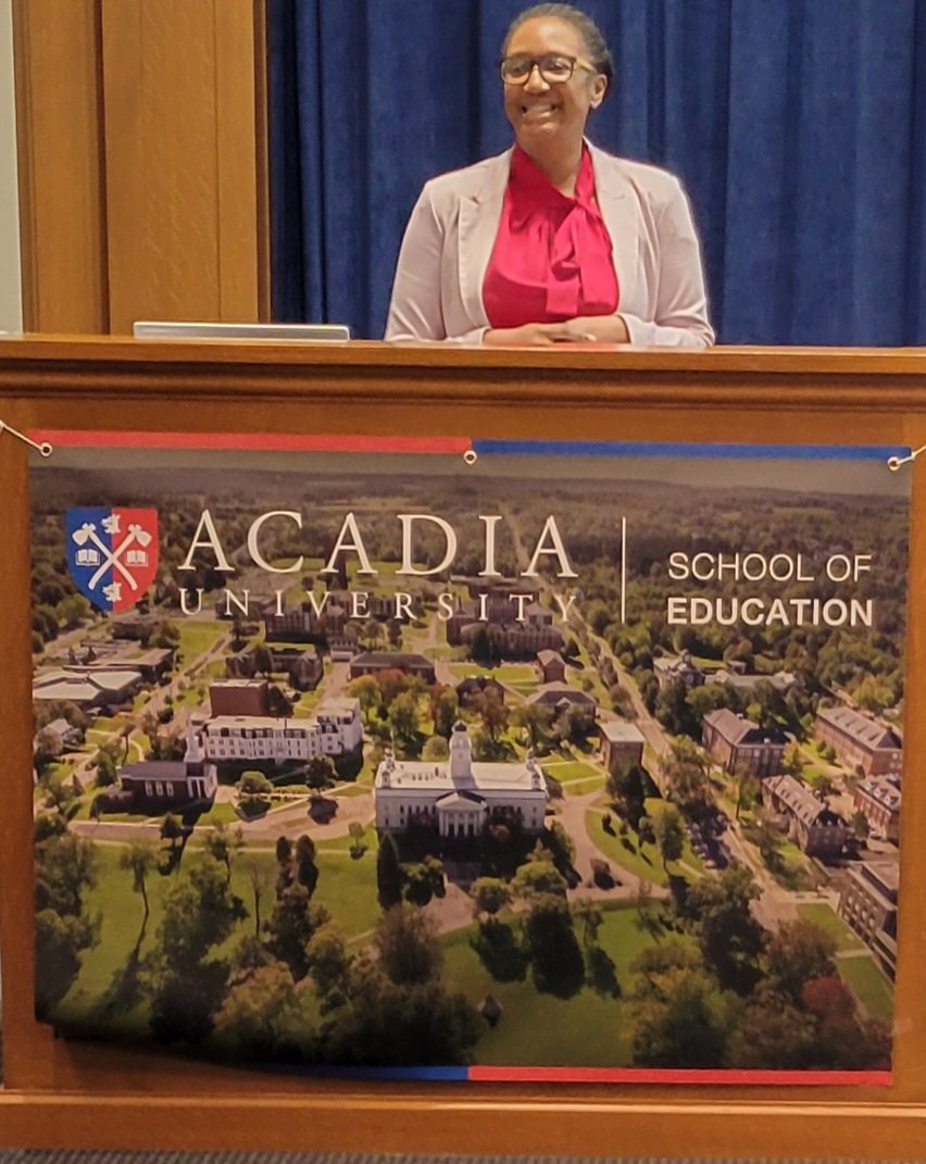 Attending Promising Practices: Voices of Equity with  <a href="/ASCD_NS/">ASCD NS</a> at Acadia University this weekend! Here keynote speaker Melina Kennedy sets the tone for our learning! <a href="/ASCD/">ASCD</a> @ASCDcommunities #edchat #K12 #DEI #equity #belonging ednet.ns.ca/ERP/iurn