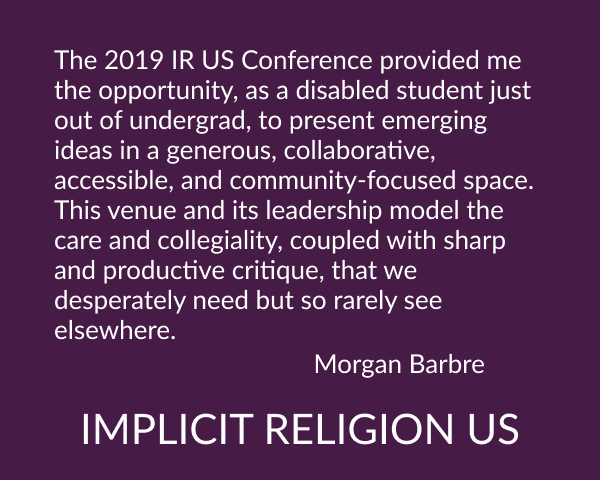 Implicit Religion Conference tweet media