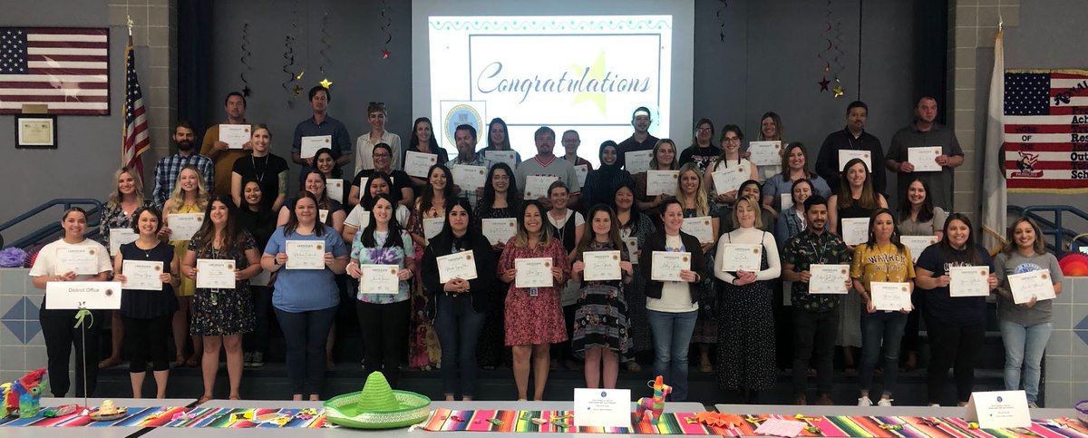 Our New Teacher Support program celebrated our program completers at the 2023 Induction Colloquium!  Congratulations!  We are super proud of you! #WeArePBV #PBVUSD