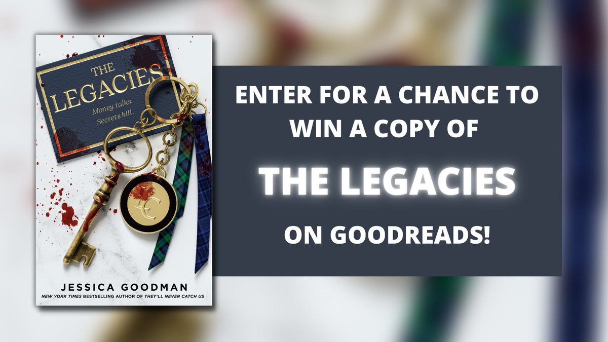 PenguinTeen's tweet photo. Enter to win a copy of @jessgood's thriller #TheLegacies, where old money protects its secrets, and murder is often the answer. 

To enter: https://t.co/MrNCF792Dt https://t.co/kUZB2jLqsz