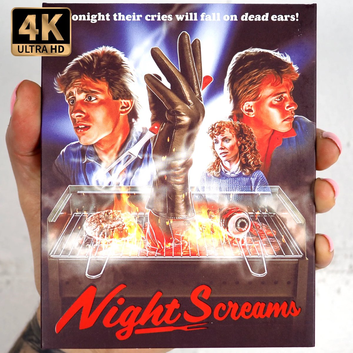 Now on 4K Ultra HD, Night Screams (1987) with @SenseiRonThomas! Might have to check this out and see if alternate universe Bobby Brown karate kicks any insane killers!