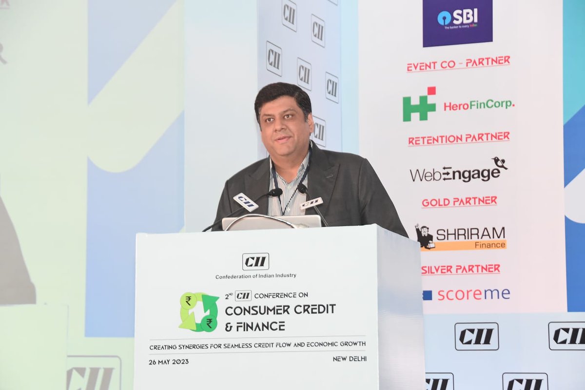 cii4nr's tweet image. Rapid #TechnologyAdoption is creating acceptance with new market tools, with India adopting itself to a #sustainable &amp;amp; #competitive economy.

~ Abhimanyu Munjal, Past Chairman, @cii4nr &amp;amp; Jt MD &amp;amp; CEO, @HeroFinCorpLtd at Conf on Consumer Credit &amp;amp; Finance in Delhi today
@CIIEvents