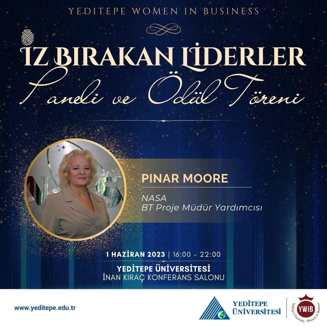 İz Bırakan Liderler Paneli ve Ödül Töreni konuklarımız açıklanmaya devam ediyor. NASA IT Merkezi Yöneticisi ve tek kadın Türk mühendis olan Pınar Moore’a ödülünü takdim edecek ve başarı dolu hikayesini dinleyeceğiz.✨

Biletler için: biletino.com/e-nhs