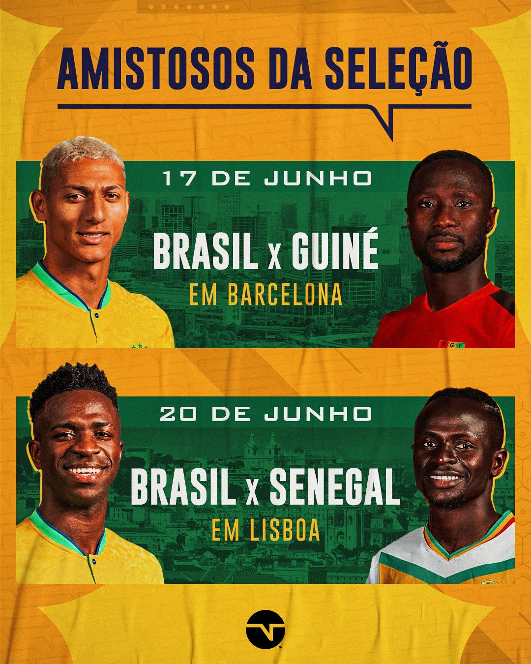 TNT Sports BR on X: OS JOGOS DA NOSSA SELEÇÃO PELAS ELIMINATÓRIAS! 🇧🇷🔥  Já anota na agenda, torcedor! A partir de setembro, o Brasil volta a ter  uma agenda recheada e de