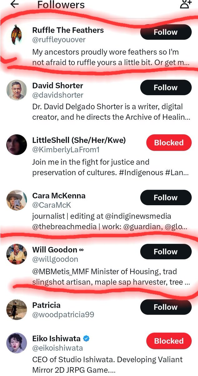 LADYALEXANDRIA's tweet photo. @brettdmcdowell @MirandaMoranSK @malone_j71 @SmartandSassy11 @EnverXStaline @RACESHIFTERS @notiskwe @ruffleyouover @TheRealPlex @JeremyK75912229 @WokeIndigenous @RussDiabo @CBCIndigenous @oggycane4lyfe @mikmaqmatters @NTVNewsNL @gleocbc @Seb_Malette @MBMetis_MMF @MetisNationON @iskwe @APTNNews @APTNInFocus @tipsforthestory @DarrylLeroux @VeldonCoburn Awww look who follows Brett, it all makes sense. #Metis #pretendian #WokeIndigenous #MitziBrown @RACESHIFTERS #RACESHIFTERS #DarrylLeroux #JfKeeler #RobynLawson @Ruffleyouover ALL THE Favorites. #Trolls trying to Police #IndigenousIdentity #NativeTwitter https://t.co/fCeee6OwU3