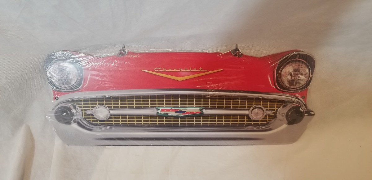 USales4's tweet photo. Excited to share the latest addition to my #etsy shop: 25" HUGE 1957 Chevy classic car Bel Air Grill Front End USA STEEL Metal Sign '57 Truck Garage car Mancave Perfect Gift Hang up display decor https://t.co/3bvUSKfQcA #GIFT #BELAIR #fathersday #metalworking #RED https://t.co/uKcmv3hDsl