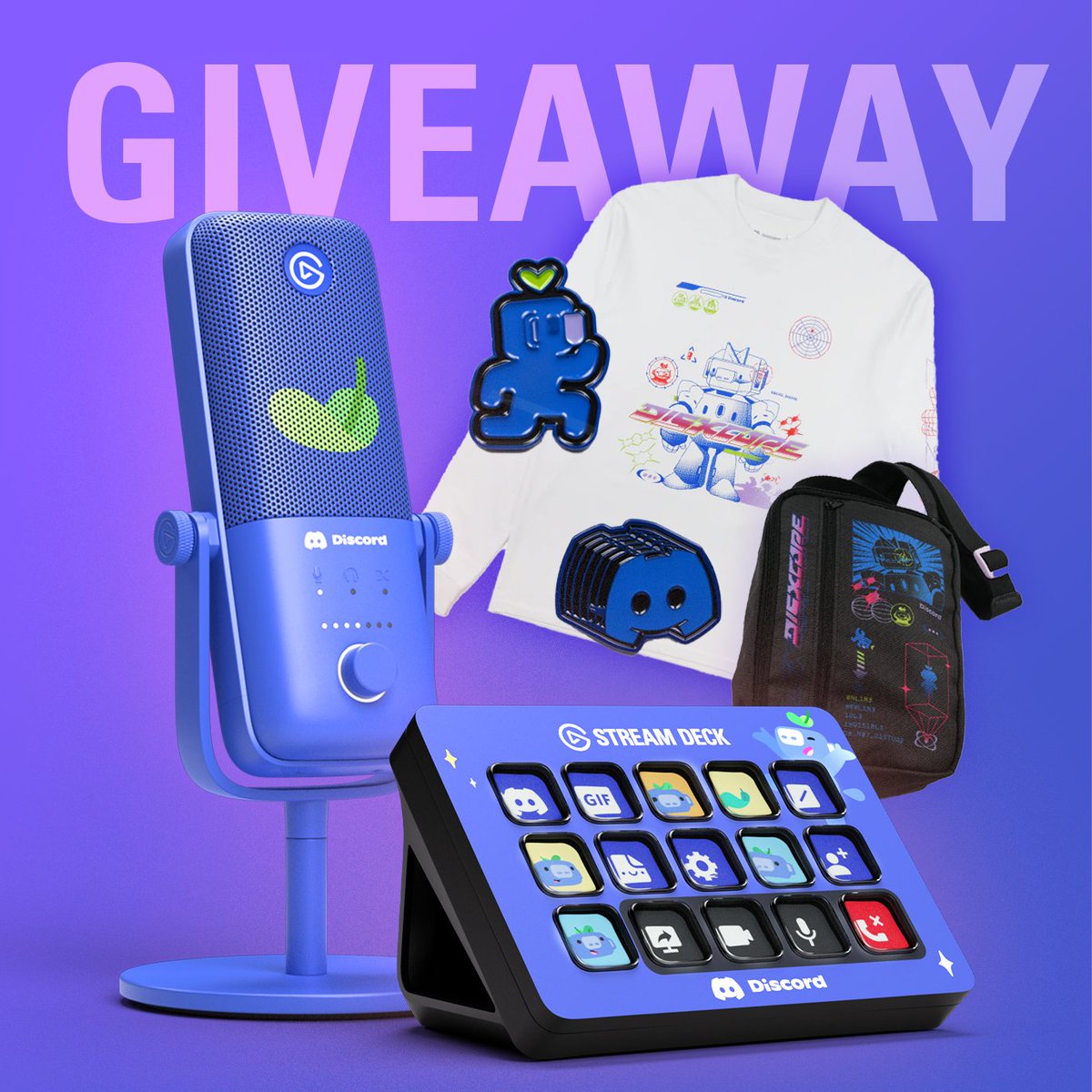 💙 GIVEAWAY 💙 We've partnered with @Discord to give away a special edition Wumpus Wave:3, Stream Deck MK.2, and merch bundle! To enter: 1️⃣ RT & ♥ 2️⃣ Follow @elgato + @discord ⏰ Winner chosen June 8th.