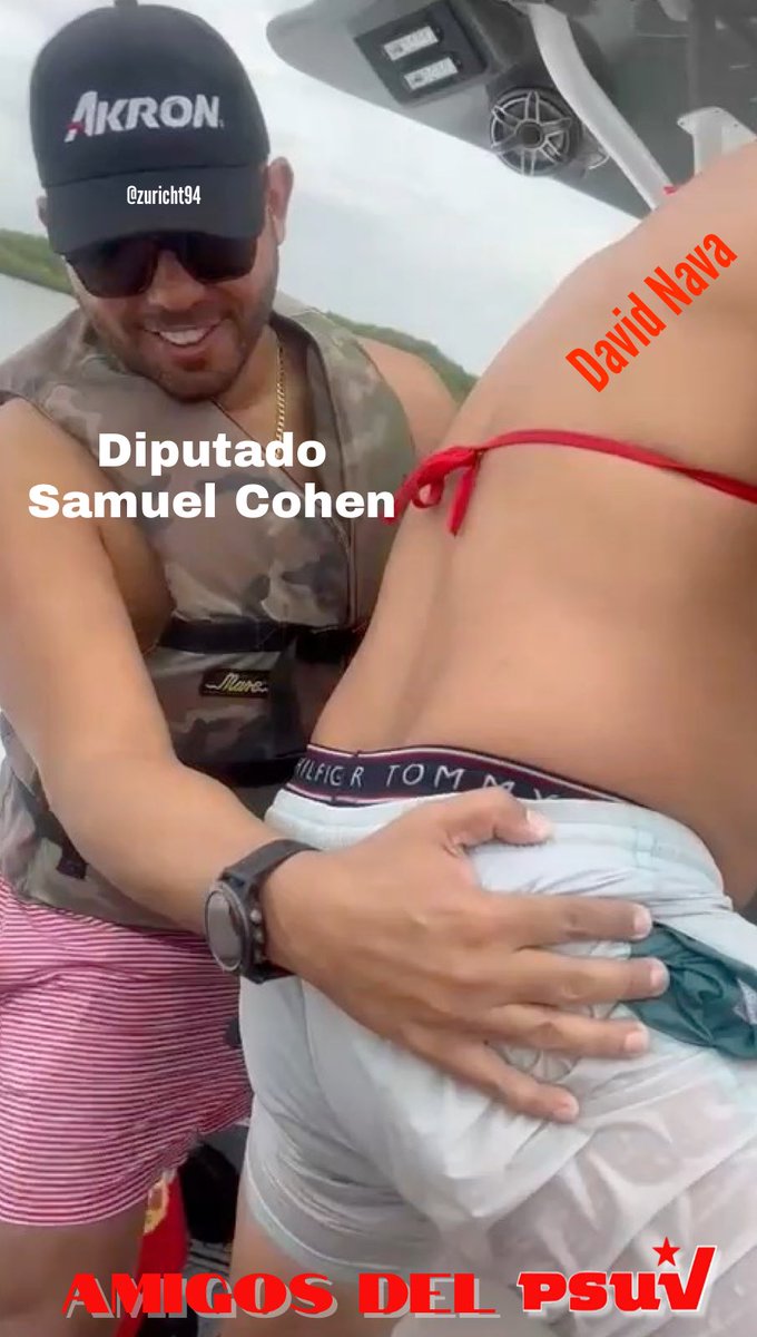 zuricht94's tweet photo. El Diputado del P$UV SAMUEL COHEN, tiene que explicarle al país ¿que hacía DANIEL NAVA pilotando el yate donde rumbeaban violando este una medida judicial dictada por un tribunal?

Para los que no saben o no recuerdan, DANIEL NAVA es el dueño de la Cooperativa Nadior, a quién el Ministerio Público dictó orden de aprehensión y luego fue privado de libertad por sobrefacturar en los servicios de transporte y venta de químicos hacia Carabobo. Actualmente tiene una medida judicial de casa por cárcel, la cual violó al momento de poner un pie fuera de su domicilio.