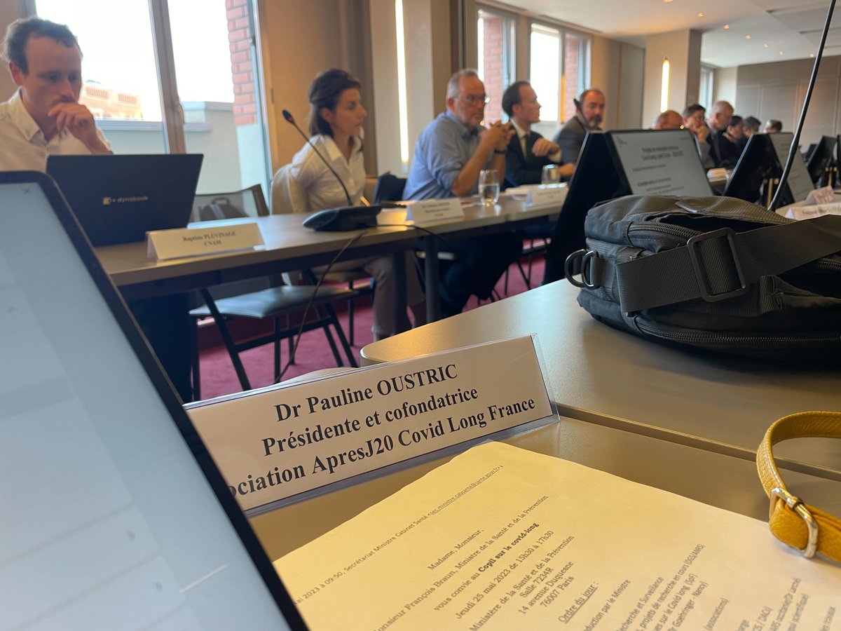 🔴Le 25 mai 2023, <a href="/apresj20/">ApresJ20 - Association Covid Long France</a> a porté la parole des 2 Millions de malades du #CovidLong lors de la réunion du comité d’appui scientifique du Covid long de <a href="/Sante_Gouv/">Ministère de la Santé</a>, réunion présidée pour la 1ère fois par Mr le Ministre François BRAUN.🔴

🧵⬇️ Compte-rendu à lire📝!

#ApresJ20