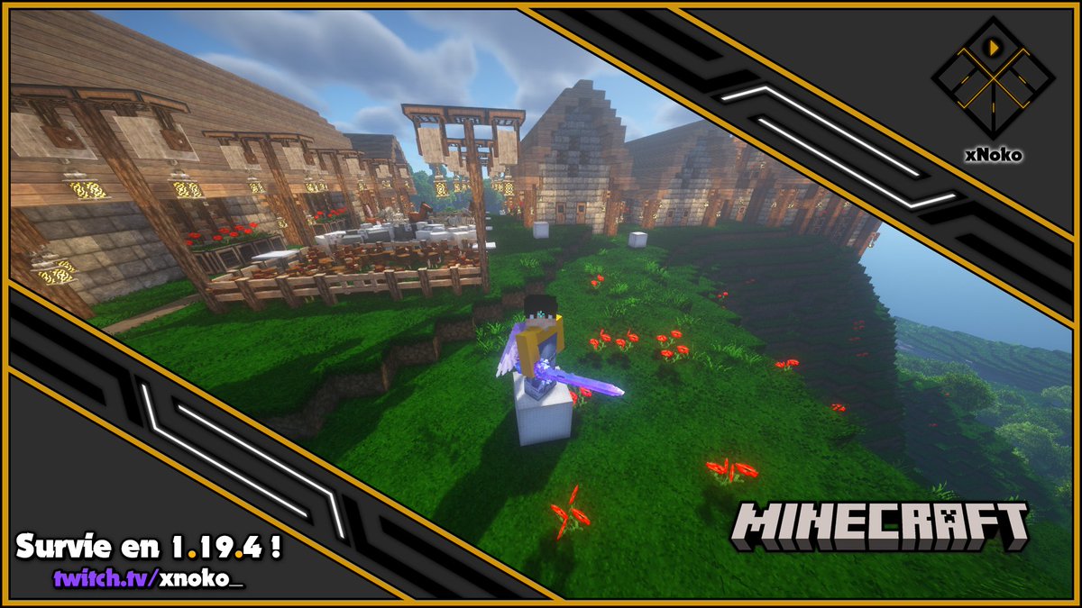 xNoko_'s tweet image. [Survie #Minecraft 1.19.4] Diffusion en direct!🔴Viens, voir l’avancée d’un village médiéval, avec des nouveautés et viens discuter!🏞️👋😉#MC #survieminecraft #smallstreamer #twitchstreamer #PartageTonTwitch #Stream #Twitch #TwitchFR #TwitchQC

💜🌟&amp;gt;&amp;gt;twitch.tv/xnoko_&amp;lt;&amp;lt;🌟💜