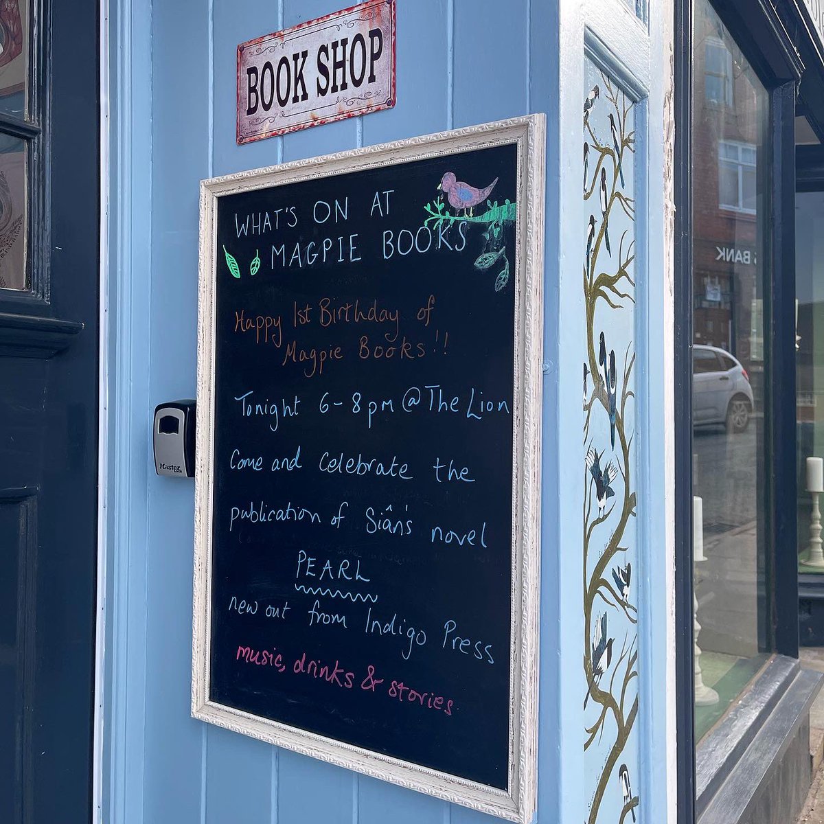 PressIndigoThe's tweet photo. Oh, and if you happen to be passing through Malpas, don't miss out on a trip to Magpie Bookshop, run by Siân! https://t.co/cUGIhfJprQ