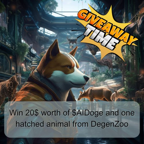 🚀$1000 worth of $AIDoge + 5 Degen_Zoo animals for 50 lucky winners🎉

🎉 Exciting news! 🚀 <a href="/ArbDogeAI/">.</a>  and @Degen_zoo have joined forces for an EPIC giveaway event! 🎁

🌟 50 lucky winners will each receive $20 worth of $AIDoge tokens! 💰💎

🎨 But that's not all! 5 fortunate