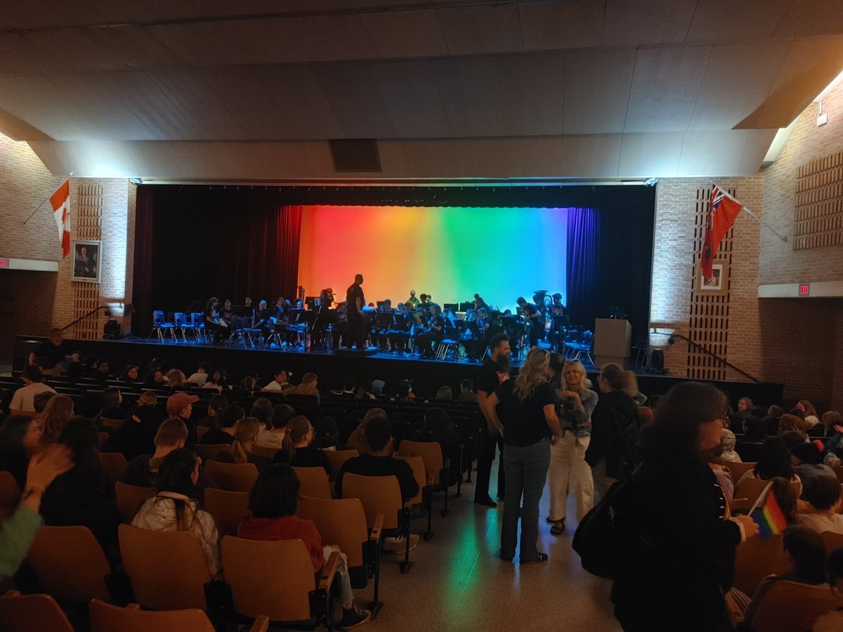 Our first annual SHSM Pride and Inclusion Concert is underway!!