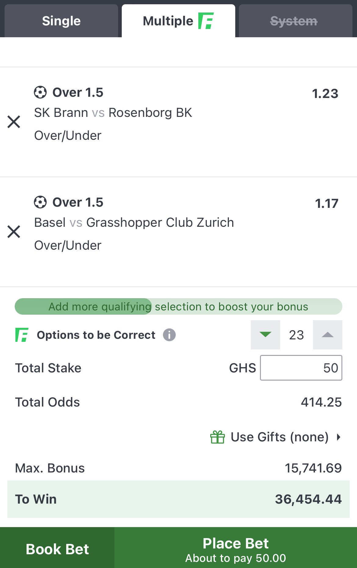 Investors Club on Twitter "Sporty Bet 💰💰 Over 1.5 Goals 400+ Odds